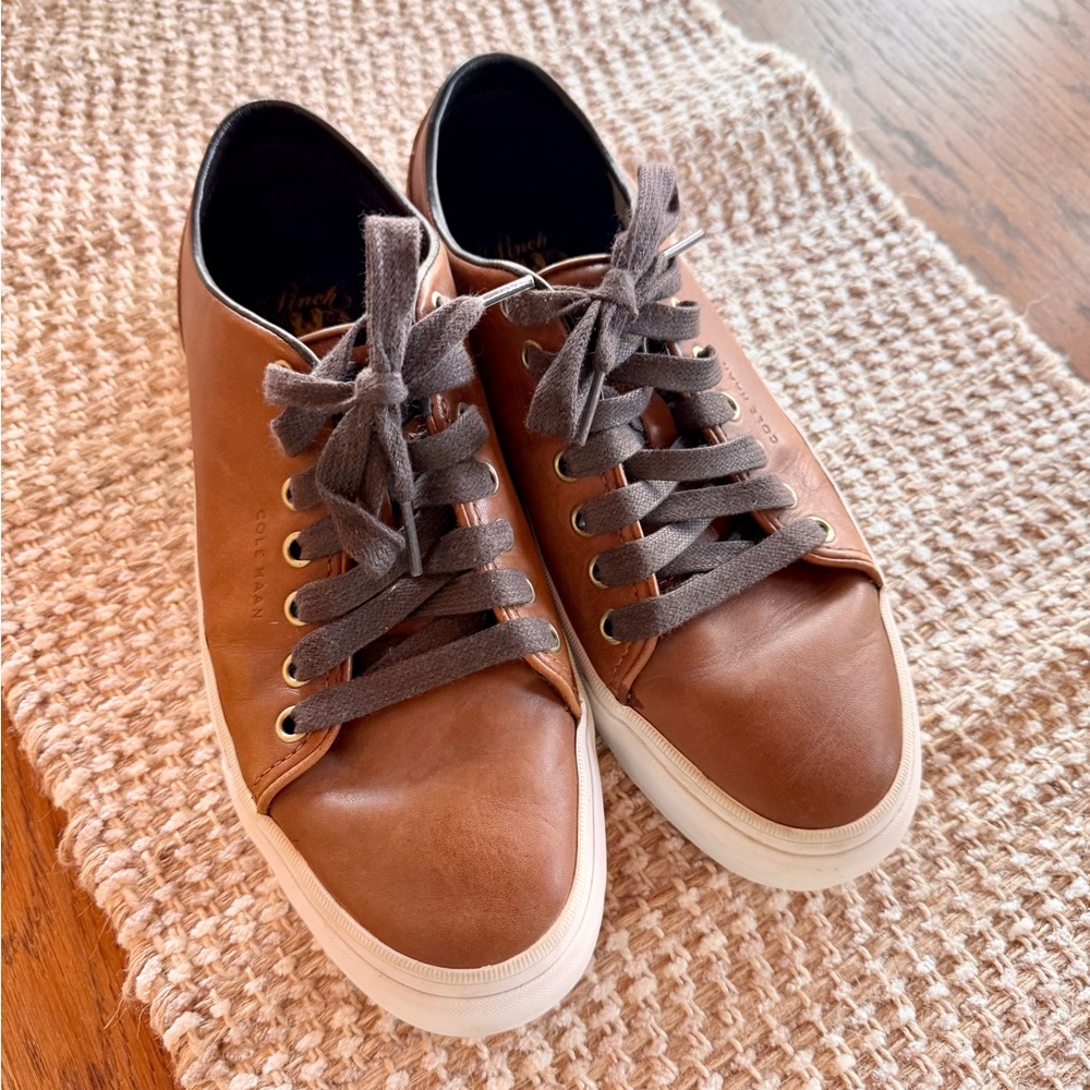 Cole Haan Brown Leather Men's Sneakers